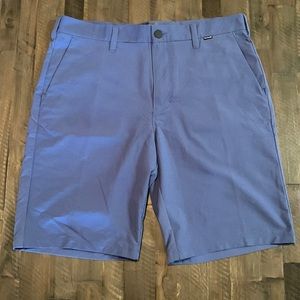 Hurley Men’s Nike Dri-Fit shorts- Size 34-Blue